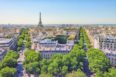 Eiffel Tower in Paris City