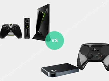 Picture of the Nvidia Shield Android TV and Valve Steam Link