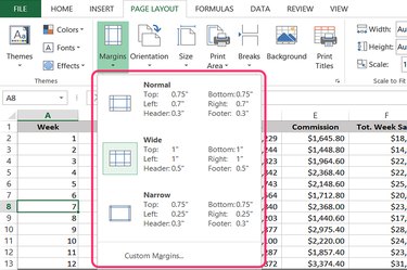 excel 2013 print preview margins