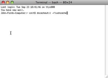 terminal cache flush for sierra mac os x