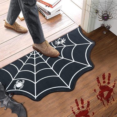 Spider web doormat