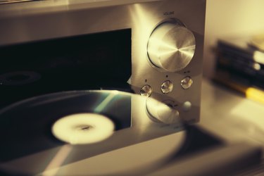Audio CD player vintage mood