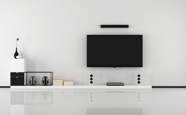 Black and white home cinema