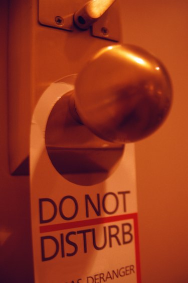 do not disturb sign