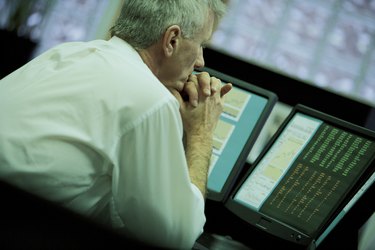 Businessman at computer