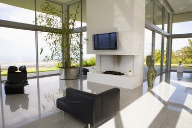 Modern fireplace