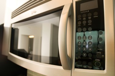 Close-up of microwave