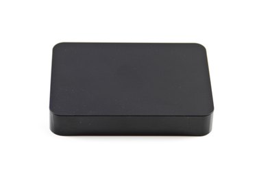 Black External Hard Drive Disk on white background