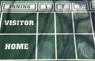 Old Fashioned Baseball Scoreboard