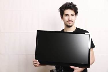 Man with a TV