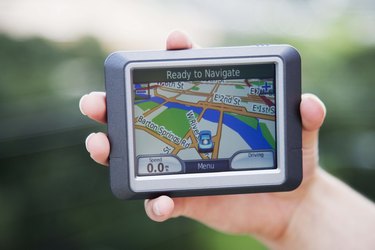 Hand with GPS