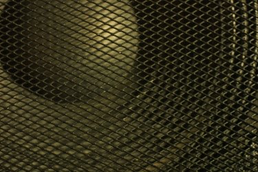 Closeup of a speaker