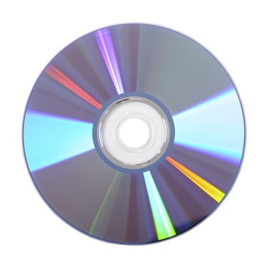 DVD disk isolated