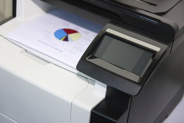 Touchscreen panel of multifunction printer
