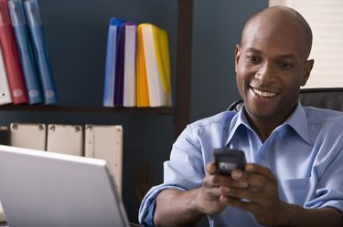 office worker at desk