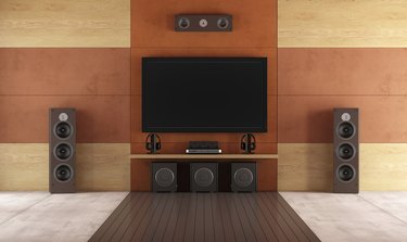 Modern home theater room