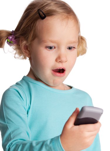 Child with phone