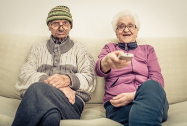 old couple on the couch