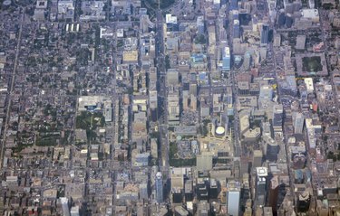 Toronto downtown, Aerial view