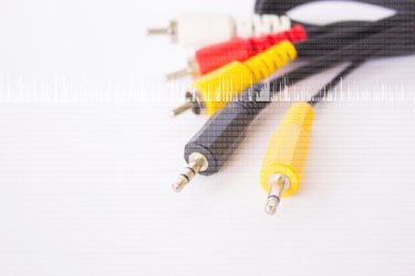 Usb Cable And Av Connector Background Series