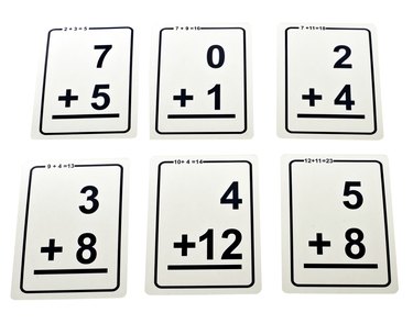 Math addition Flash cards