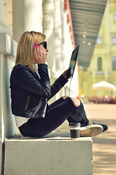 girl listening to music