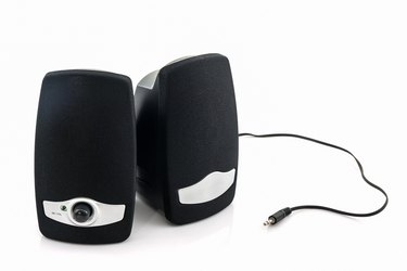 Small computer speakers.