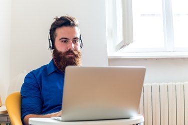 Young Man with Headphones