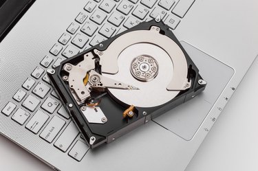 HDD over notebook keyboard