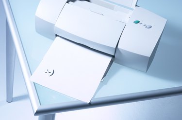 Printer and happy face
