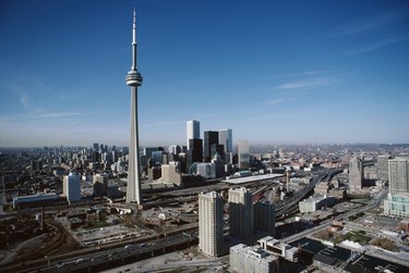 View of downtown, Toronto, Ontario, Canada