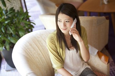 Young Woman On Phone