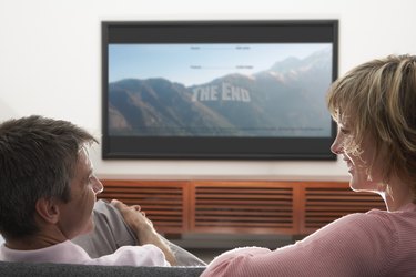 Couple Watching Television