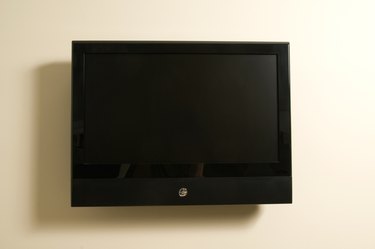 Television on wall