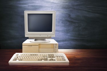 dramatic lighting image of an old, vintage workspace