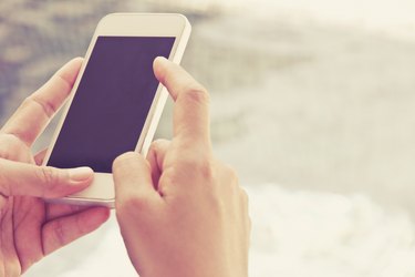 Woman Using a Smart Phone