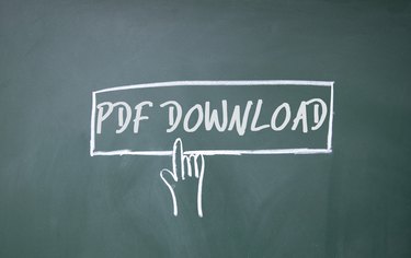 finger click PDF download symbol