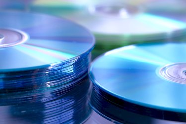 Blue cd stack