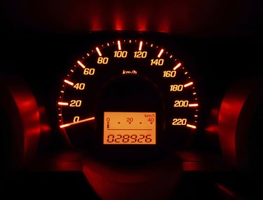 Glow car dashboard