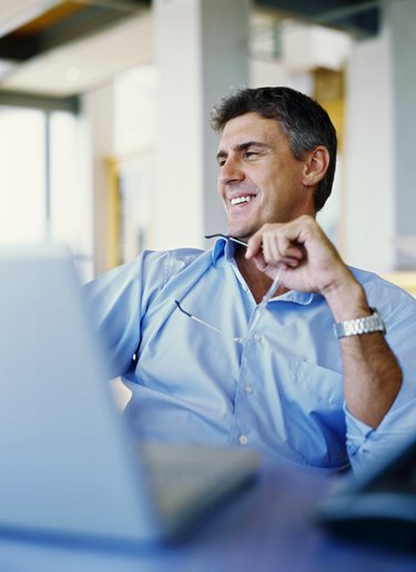 businessman sitting in an office