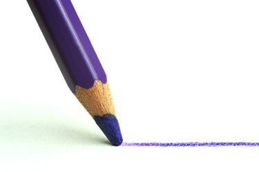 Pencil draws a line