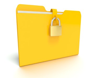 Security lock that is locking a Folder