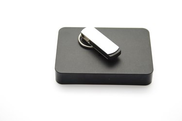 Black External Hard Drive Disk with USB Stick