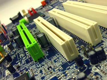 computer motherboard detail