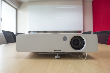 projector presentation in meeting room