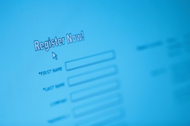 Online registration form