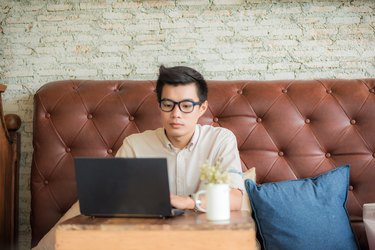 Man at coffee shop