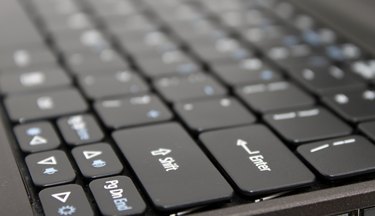 Black laptop keyboard