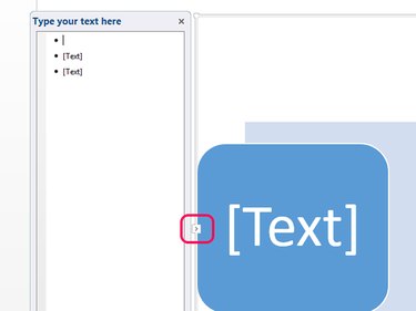 Use the arrow to open the Text Pane.