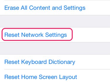 Tap Reset Network Settings.